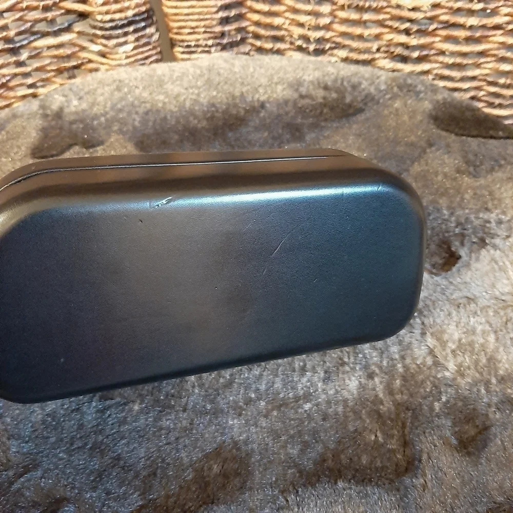 Coach New York Hard Sided Glasses Case Women's Black Clamshell Luxury Designer
